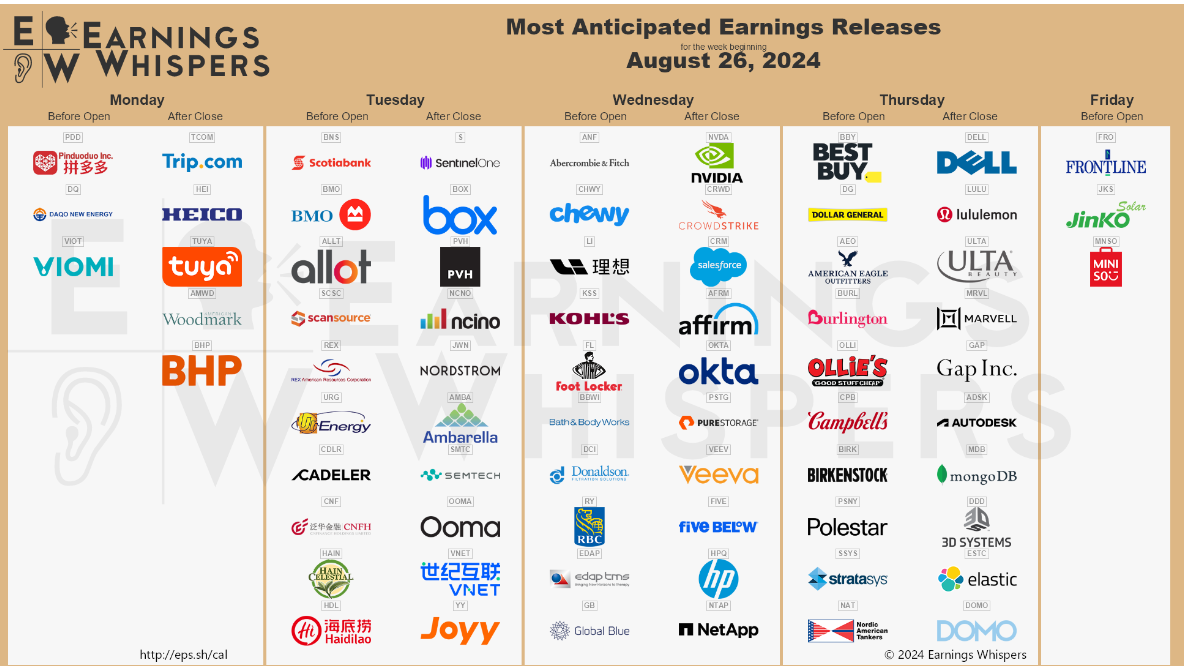 earnings next week